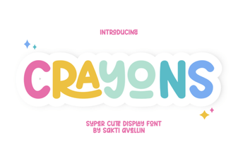 The Crayons Font for Playful & Creative Designs