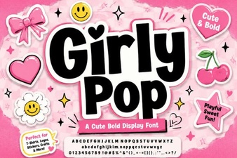 Craft with Girly Pop Fonts for Creative Designs
