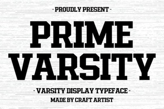 Prime Varsity: Your Creative Toolkit Font