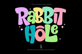 Rabbit Hole Font: a Unique Creative Toolkit