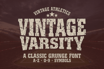 Design Your Project with Vintage Varsity Font