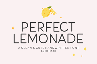 Fresh Font Ideas for a Lemonade Stand Project