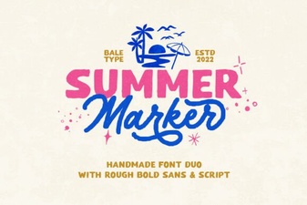 Summer Marker Font Ideas for Creative Design Projects