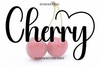 Cherry Font: a Sweet, Creative Typeface for Designers