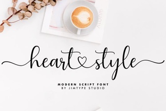 Heart Style Fonts for Creative Projects